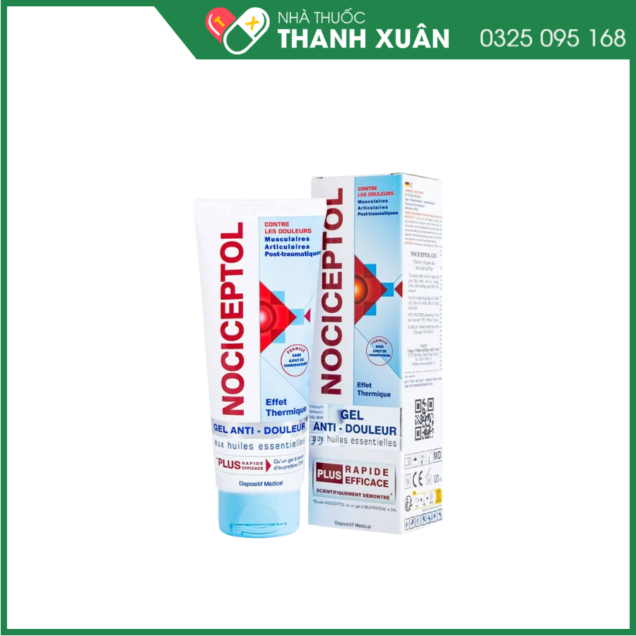 Gel Nociceptol 120ml giảm đau nhức xương khớp, đau cơ, chấn thương